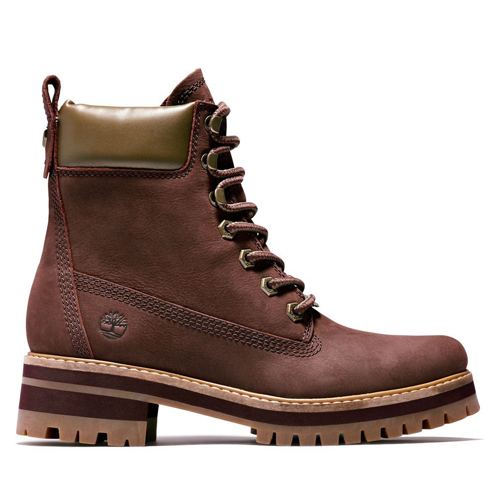 Botas Feminino - Timberland 6-Inch Courmayeur Valley - VNWOA0759 - Bordeaux